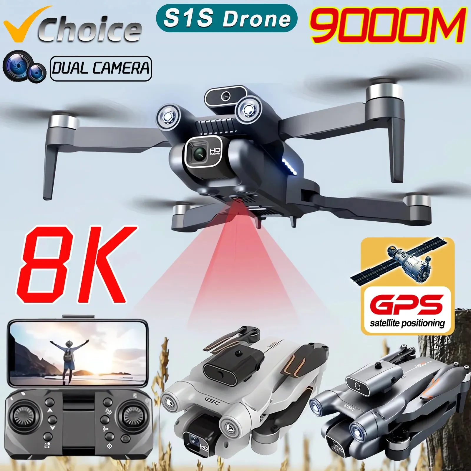 Drone Camera Professional - Neue s1s 5g gps drohnen kamera