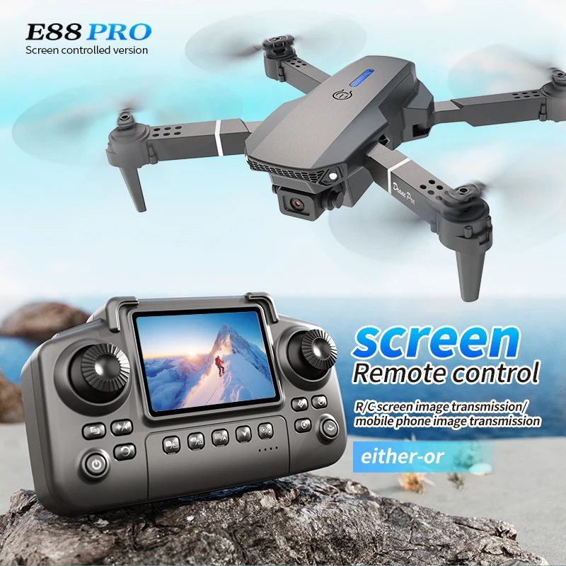 Drone Camera Professional - Professionelle E88 PRO Drohne mit Bildschirm