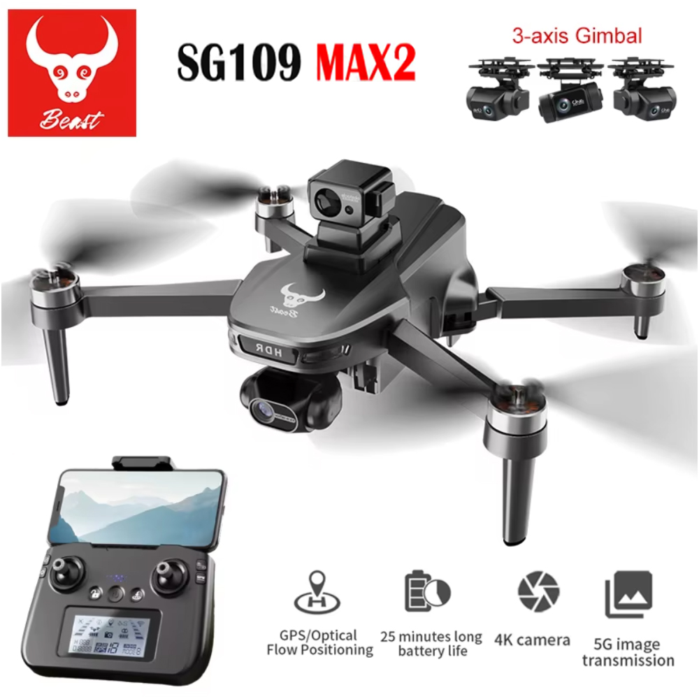 Drone Camera With Gimbal - SG109 MAX2 Professionelle FPV 8K Kamera